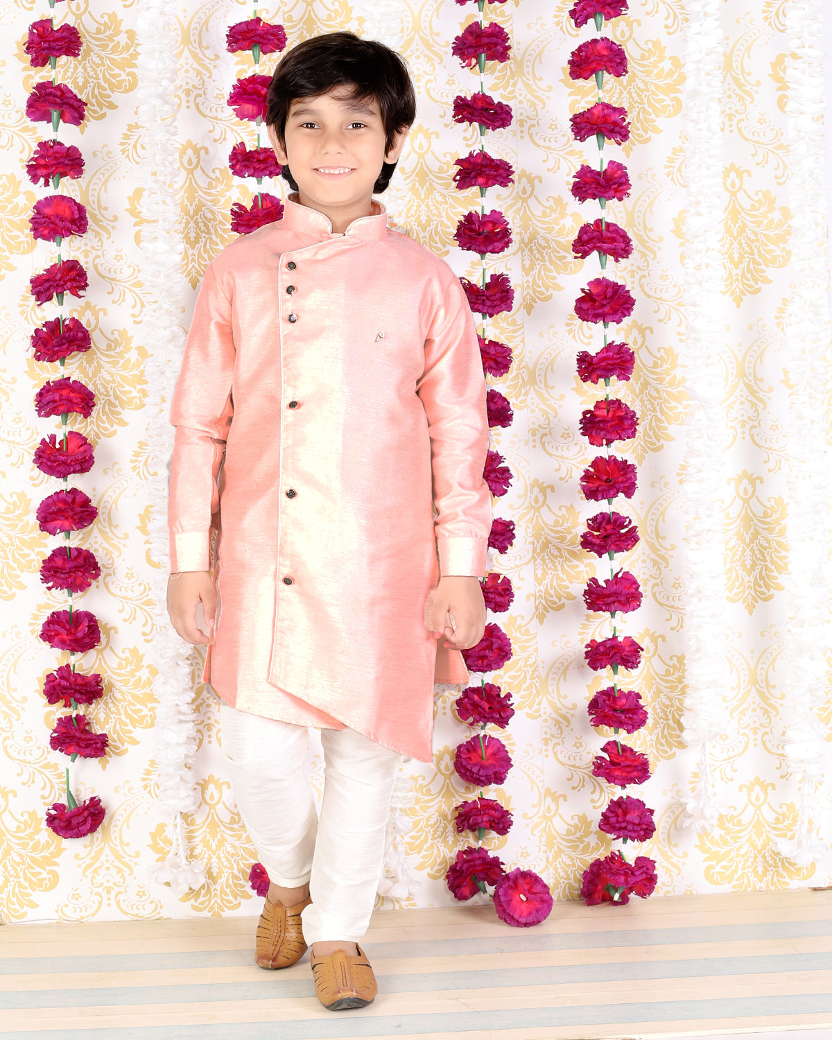 Pro Ethic Silk Pink Kids Kurta Pajama For Boys S-138