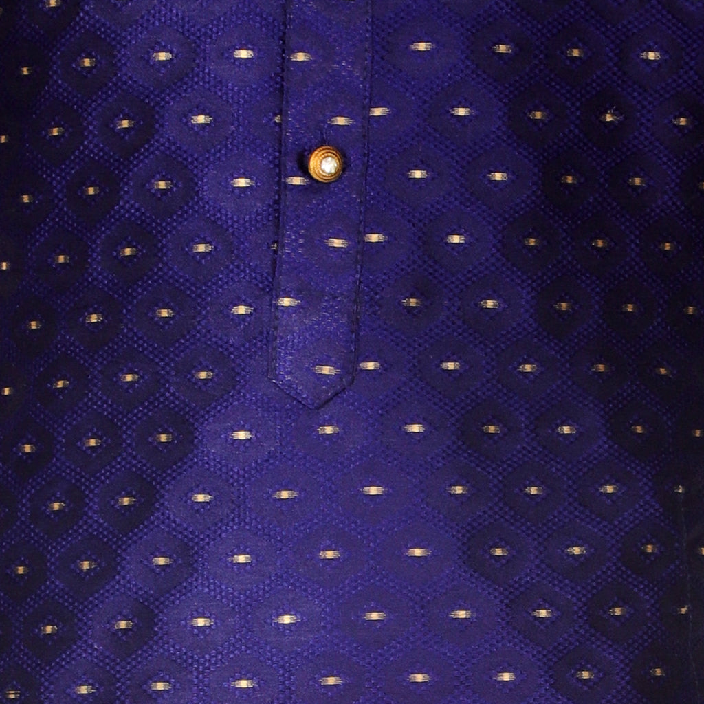 Pro Ethic Kurta Pajama For Boys 1 To 16 Years | Silk | Traditional Ethnic Wear | Navy Blue (S-194)