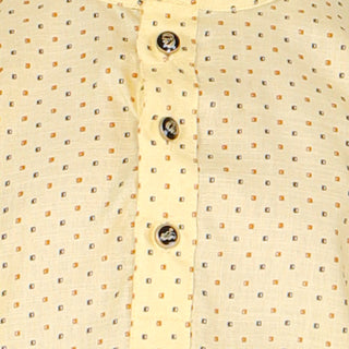 Pro Ethic Men's Kurta pajama set - Printed | Cotton | Lemon | (A-112)