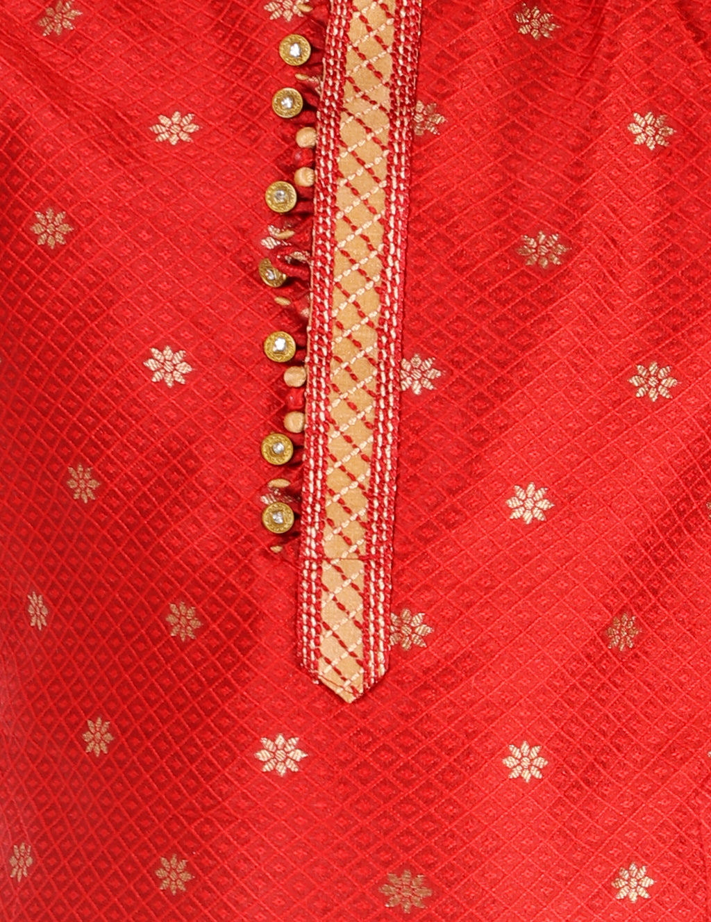 Pro Ethic Boys Kurta Pajama Set Silk Self Design Maroon (S-174)