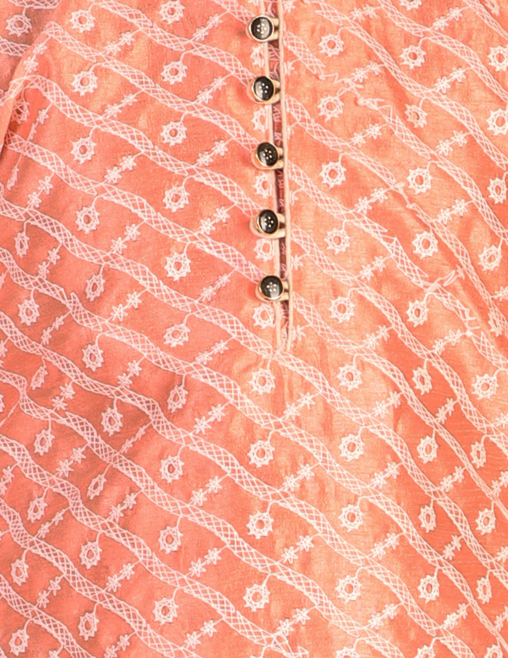 Pro Ethic Boys Kurta Pajama & Waistcoat Set Silk Chicken Design Pink (S-177)