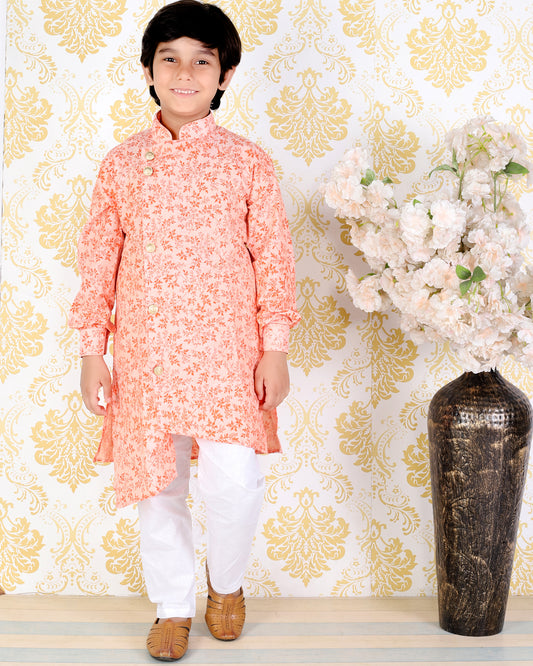 Pro Ethic Cotton Kurta Pajama For Boys Orange S-151