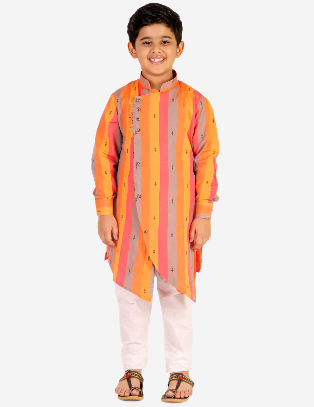 kids kurta pajama for boys 1 to 16 years orange