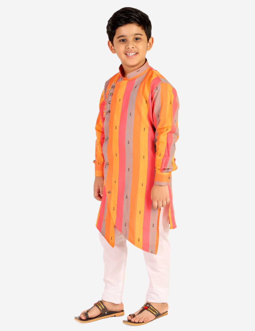 kids kurta pajama for boys 1 to 16 years orange