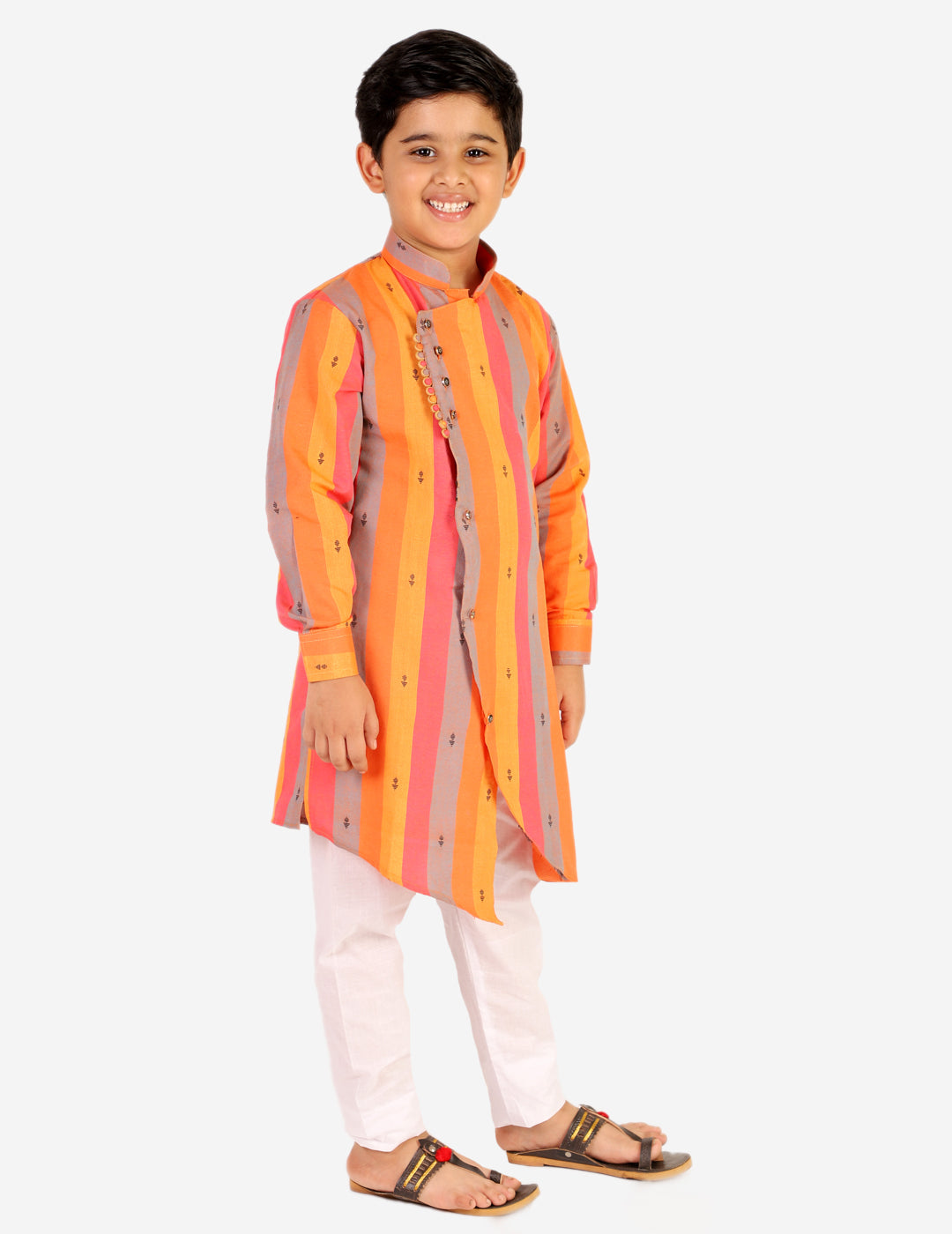 kids kurta pajama for boys 1 to 16 years orange