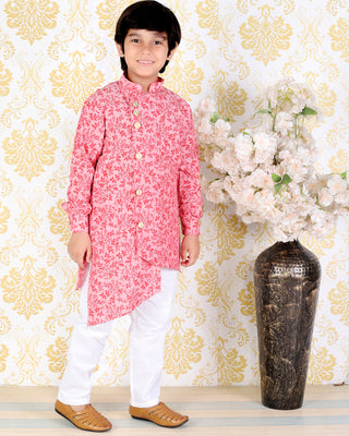 Pro Ethic Cotton Kurta Pajama For Boys Pink S-151