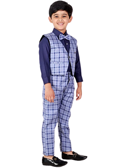 Pro Ethic Three Piece Suit For Boys Royal Blue T-124