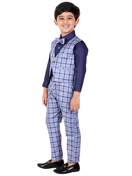 Pro Ethic Three Piece Suit For Boys Royal Blue T-124