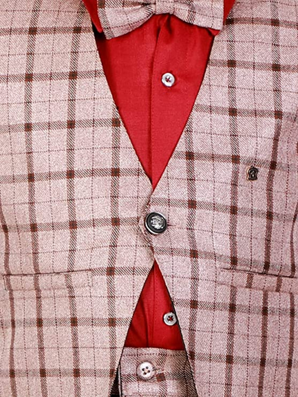 Pro Ethic Three Piece Suit For Boys Maroon T-124