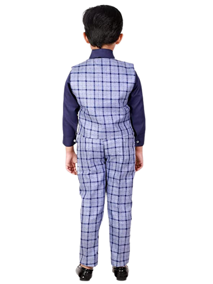 Pro Ethic Three Piece Suit For Boys Royal Blue T-124