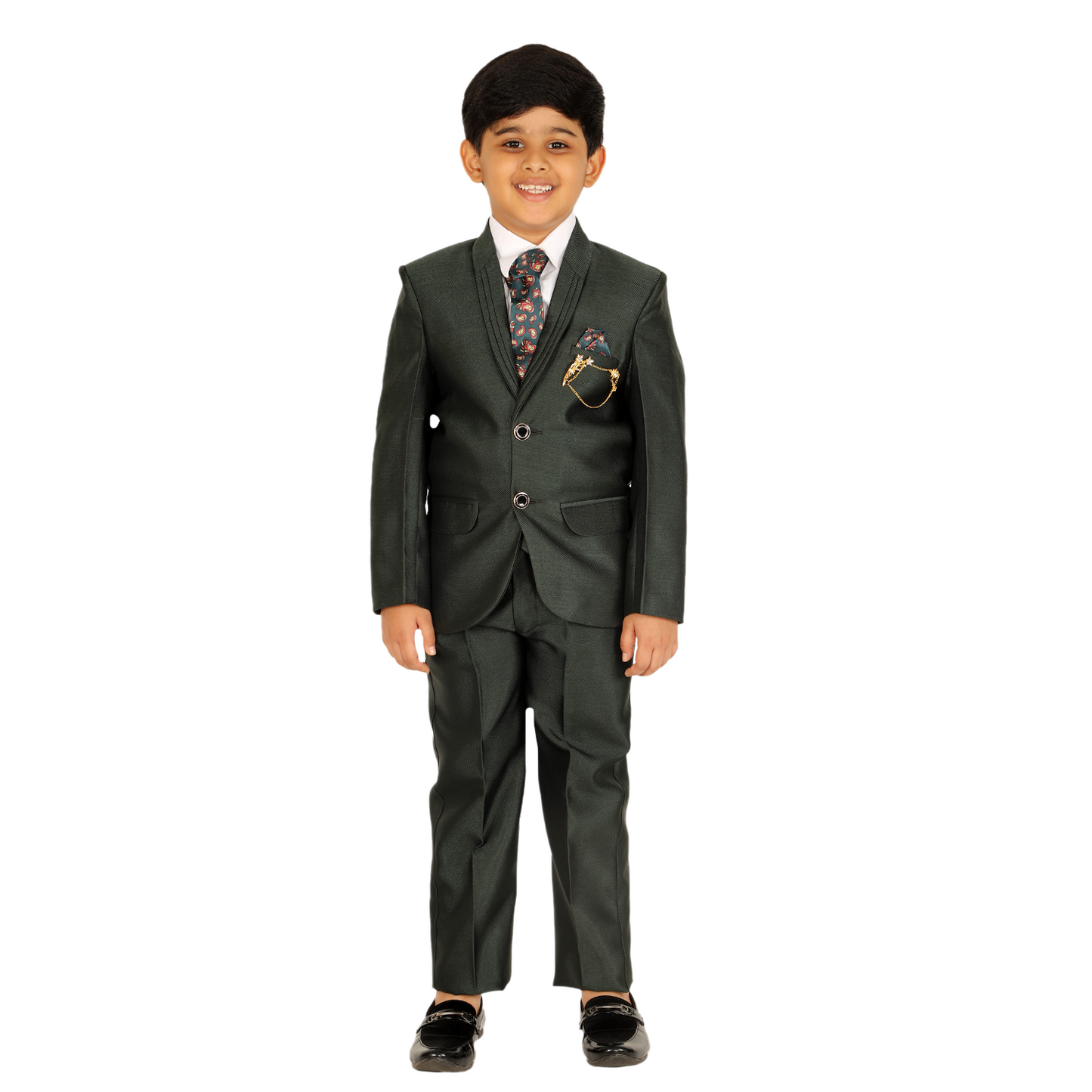 Pro Ethic Five Piece Suit For Boys Dark Green T-126